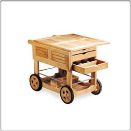 Richmond Teak Servis Arabası
