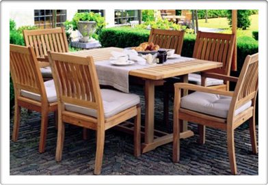 Teak 90x150/200 Cm Masa / Kingston Koltuk & Sandalye 