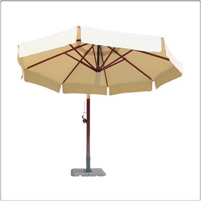 Q 350 Cm Ahşap Gövdeli Yandan Bumlu Şemsiye
